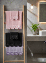 Toalha Lavabo de Barrados Personalizada